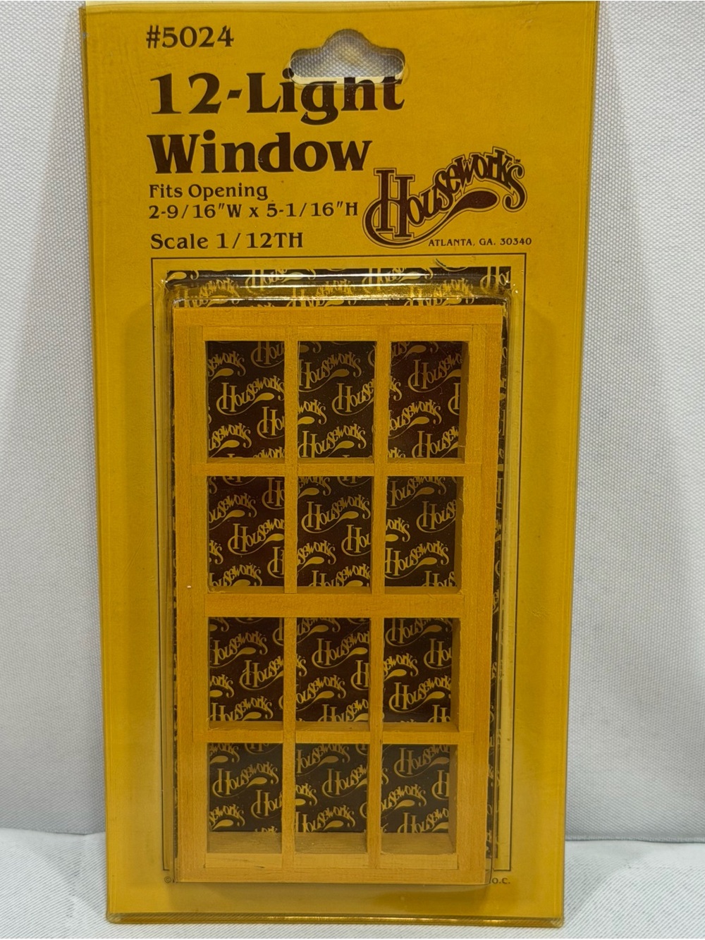 Dollhouse Miniature Window 12 Light HW #5024 1:12  scale Houseworks